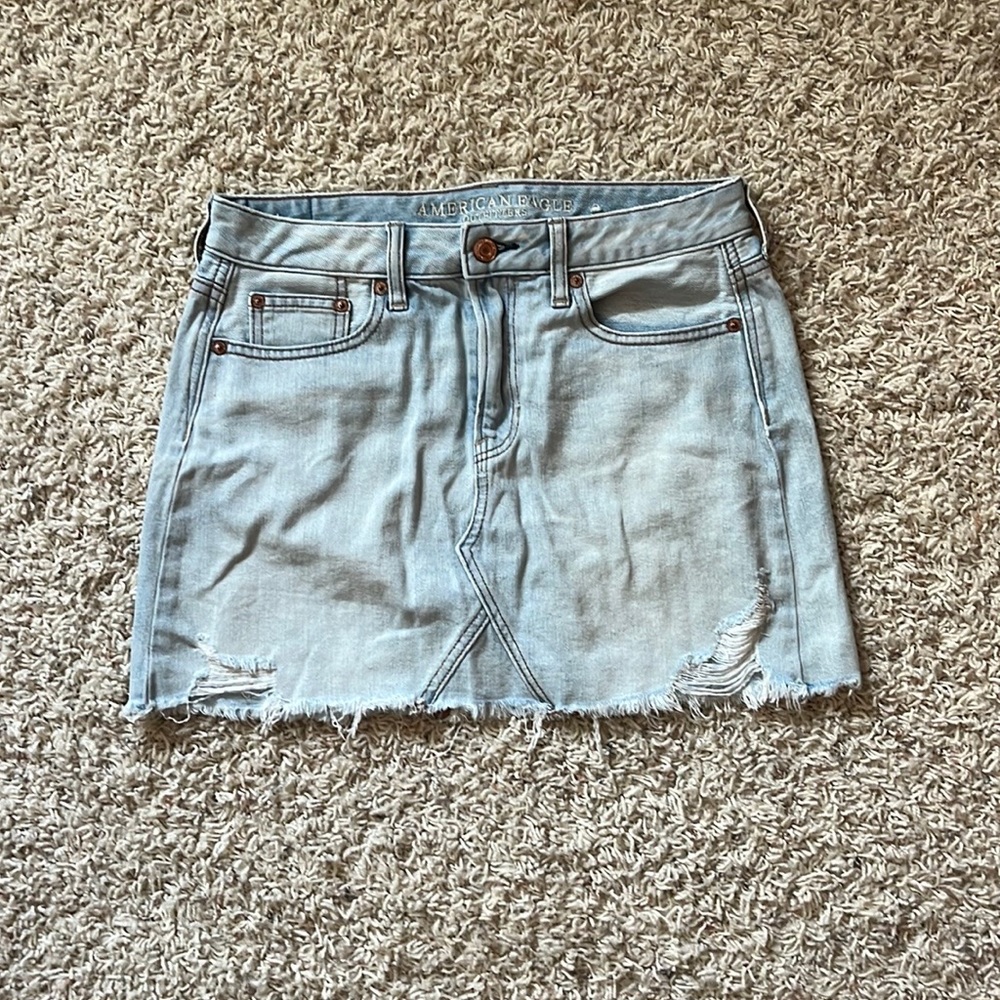American eagle outfitters denim short skirt size 4